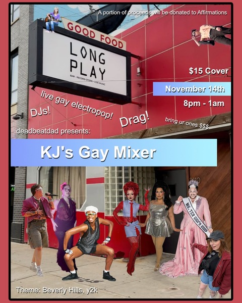 Deadbeatdad presents KJ's Gay Mixer Logo