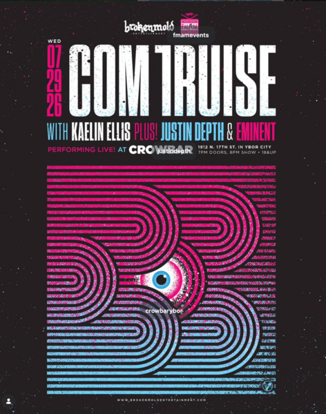 Brokenmold Entertainment & FMAM Presents COM TRUISE + KAELIN ELLIS Logo