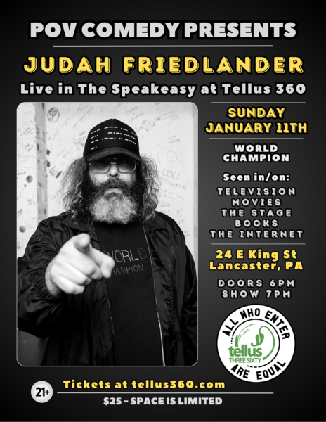 POV Comedy presents Judah Friedlander Logo