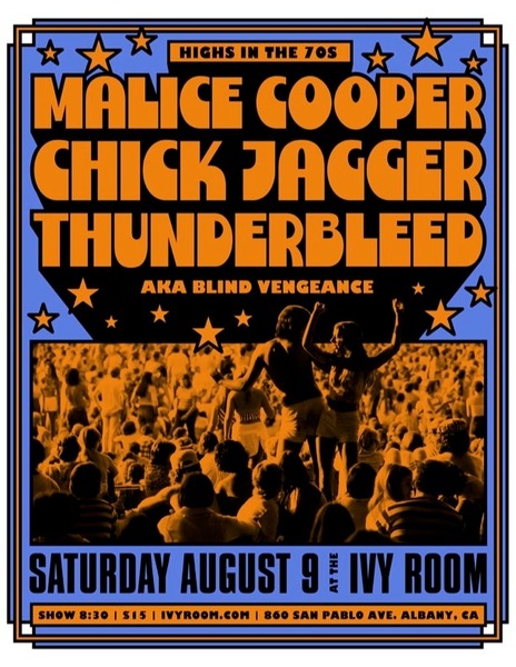 Malice Cooper + Chick Jagger + Thunderbleed AKA Blind Vengeance Logo