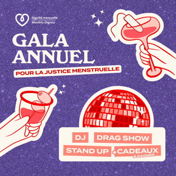 Gala Annuel de Dignité Mensuelle / Monthly Dignity Annual Gala Logo