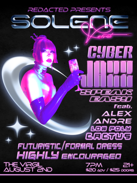 Solene’s Cyber Jazz Speakeasy Logo