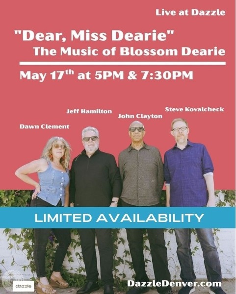 "Dear, Miss Dearie" The Music of Blossom Dearie Logo