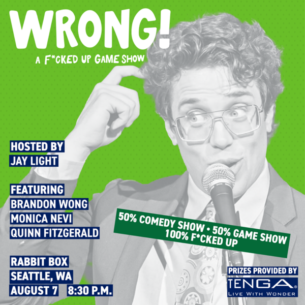 WRONG! A DARK COMEDY GAME SHOW! Logo