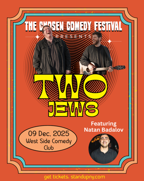 The Chosen Comedy Festival Presents: Two Jews Logo