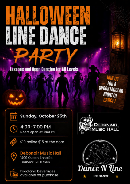 Halloween Line Dance Party Logo