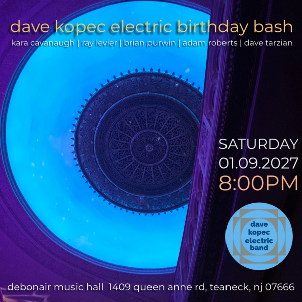 Dave Kopec Electric Birthday Bash Logo