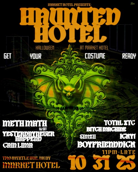 HAUNTED HOTEL: MARKET HOTEL HALLOWEEN PARTY Logo