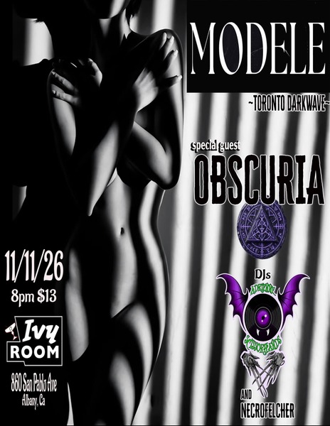 Modele + Obscuria + DJ Adrian Scissorhands + Necrofletcher Logo