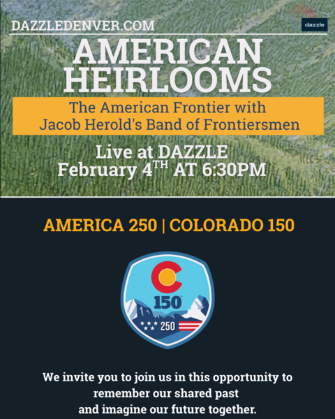 American Heirlooms: The American Frontier with Jacob Herold's Band of Frontiersmen Logo