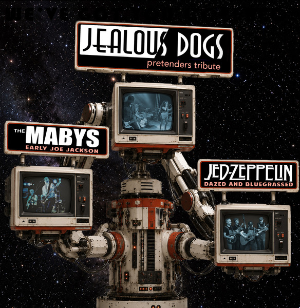 Jealous Dogs, The Mabys & Jed Zeppelin Logo