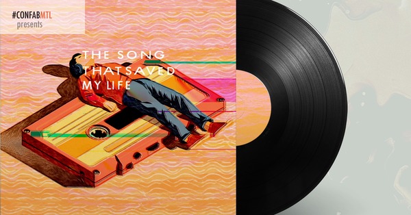 Confabulation and the Volume Knob present The Song that Saved my Life Logo