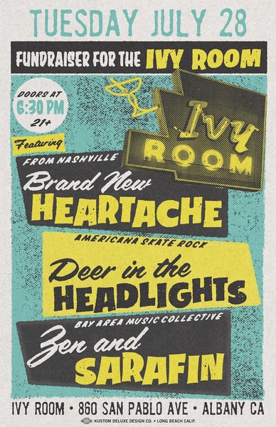 Brand New Heartache (Nashville) + Deer In The Headlights + Zen & Sarafin Logo
