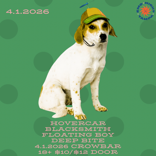 Emo Night Tampa with Hovercar, Blacksmith, Floating Boy and Deep Bite Logo