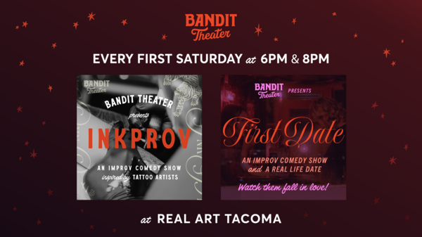 Bandit Theater Presents: Inkprov & First Date Logo