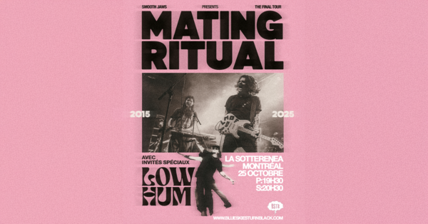 BLUE SKIES TURN BLACK PRÉSENTE: MATING RITUAL + LOW HUM Logo