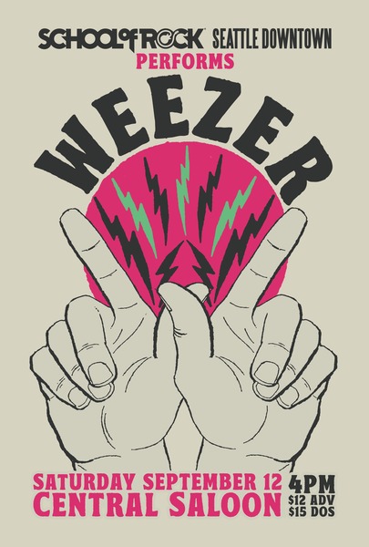 School Of Rock: Seattle Downtown Performs: WEEZER Logo