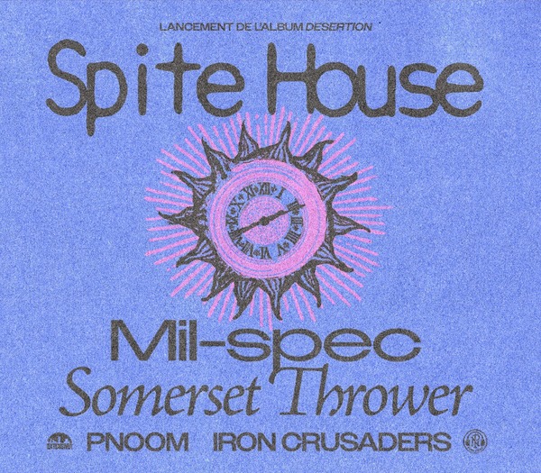 SPITE HOUSE, MILSPEC, SOMERSET THROWER, PNOOM, IRON CRUSADERS Logo