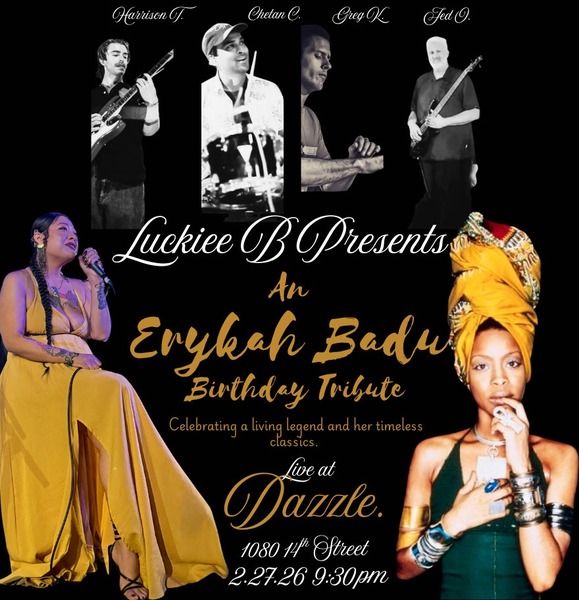 Luckiee B Presents: Erykah Badu Birthday Tribute Logo