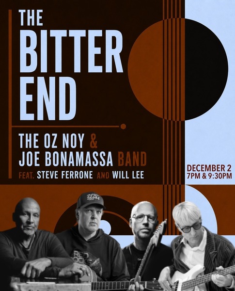 The Oz Noy-Joe Bonamassa Band Feat. Steve Ferrone & Will Lee (Early Show) Logo