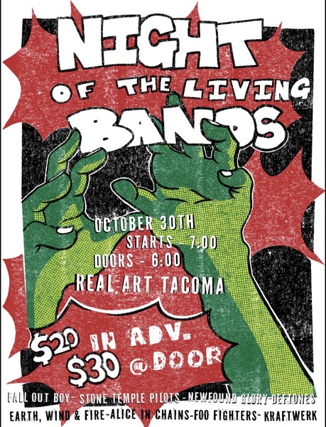Tacoma School of the Arts Present: Night of the Living Bands  Logo