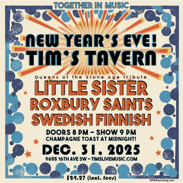  New Year's Eve - Little Sister // Roxbury Saints // Swedish Finnish Logo