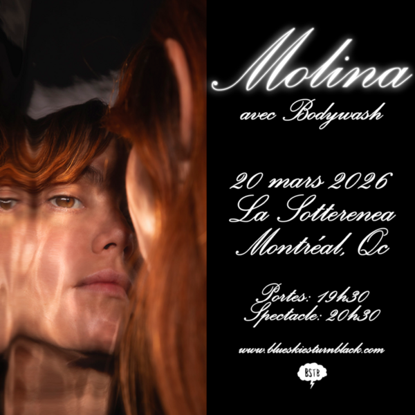 BLUE SKIES TURN BLACK PRÉSENTE: MOLINA et BODYWASH Logo