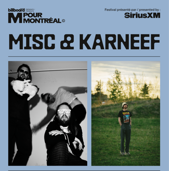 M POUR MONTREAL présente MISC & KARNEEF en collaboration avec Spectacles Bonzaï et Société Souterraine Logo