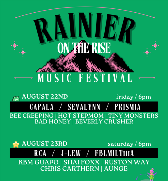 Rainer on The Rise Music Festival Logo