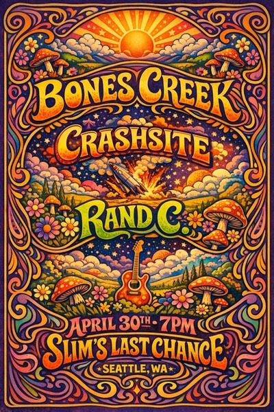 Bones Creek // Crashsite // Rand Cufley Logo