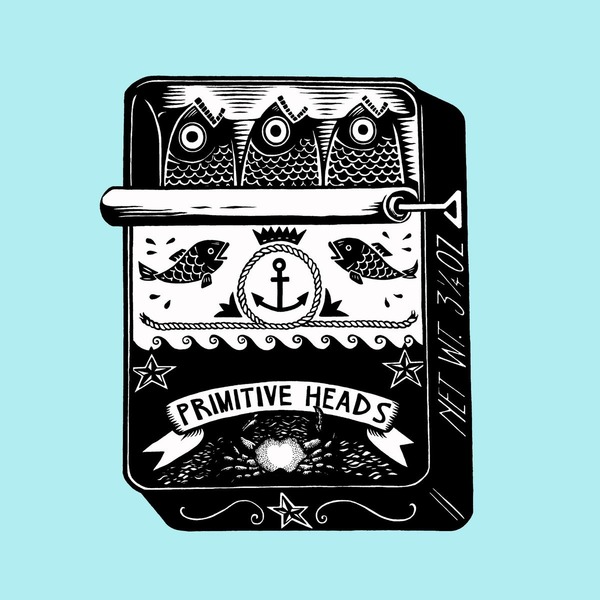 Primitive Heads - Record Release w/ M.U.T.T. x False Flowers x Red Wood Logo