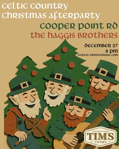 Celtic Country Christmas Afterparty: Cooper Point Rd // The Haggis Brothers Logo