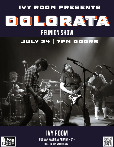 DOLORATA - reunion show! plus Julian Brooks and The Church of Jade Logo