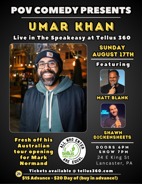 POV Comedy presents Umar Khan Logo