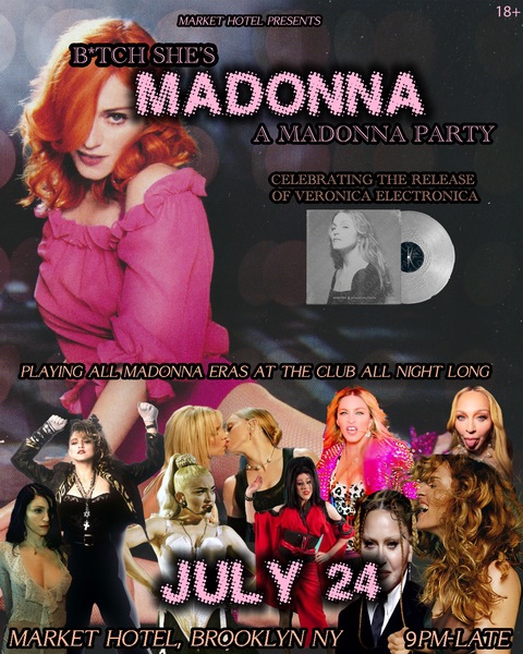 BITCH SHE'S MADONNA: A MADONNA PARTY  Logo