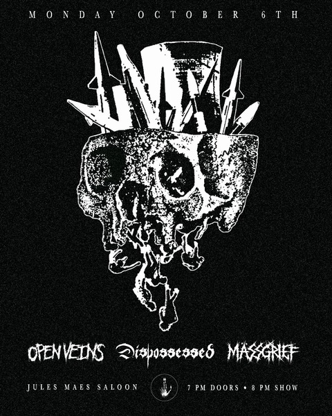 Open Veins // Dispossessed // Mässgrief Logo