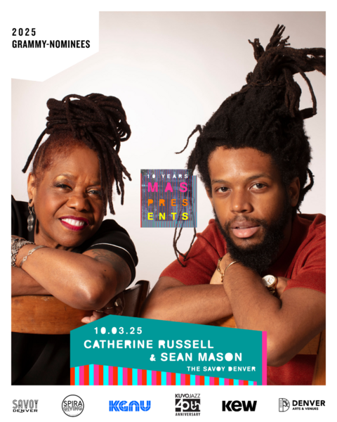MAS Presents: Catherine Russell & Sean Mason (late) Logo