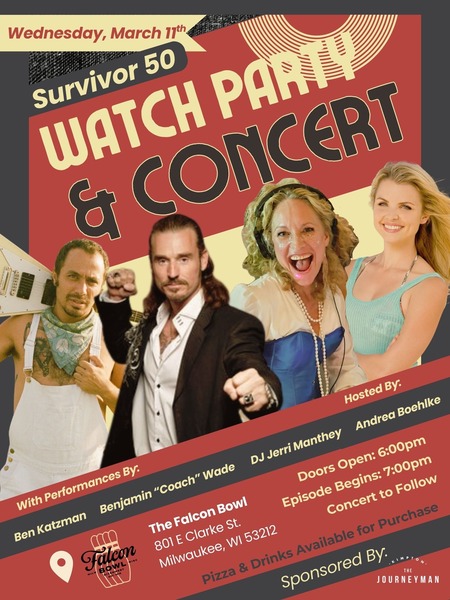 Survivor 50 Watch Party & Concert Logo