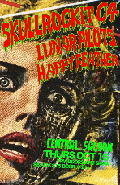 Skullrockit C4 • Lunar Pilots • Happy Feather Logo