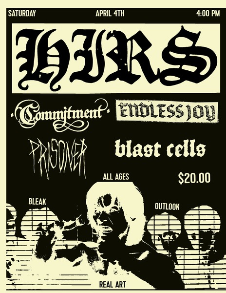 s.e.s. presents: Bleak Outlook Volume 8 - Featuring: Hirs, Commitment, Endless Joy, Prisoner & Blast Cells Logo