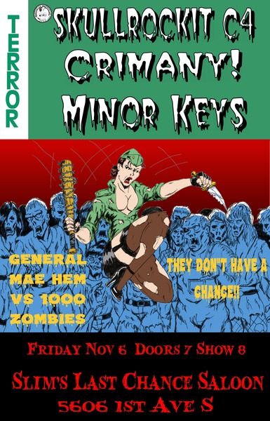 SkullRockit C4 // Crimany! // Minor Keys  Logo