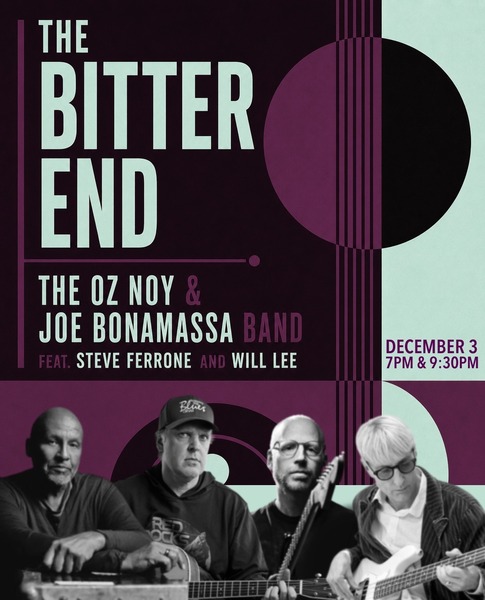The Oz Noy-Joe Bonamassa Band Feat. Steve Ferrone & Will Lee (Early Show) Logo