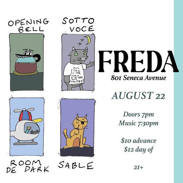 Opening Bell / Sotto Voce / Room De Dark / Sable Logo