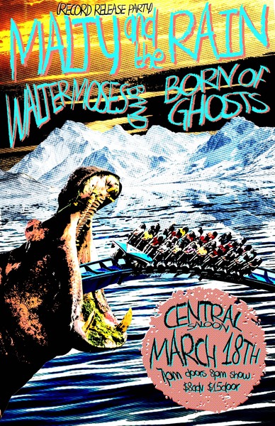 Malty and the Rain (Record Release Party) • Walter Moses Band • Born Of Ghosts Logo