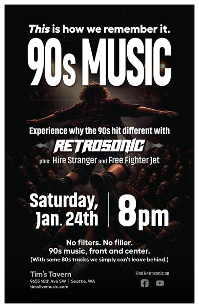 Retrosonic // Hire Stranger // Free Fighter Jet // Logo