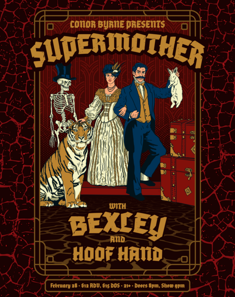 Supermother + Bexley + Hoof Hand Logo