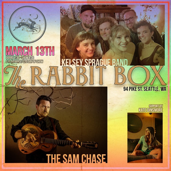 The Sam Chase with special guests, Kelsey Sprague Band and Kate Dinsmore Logo