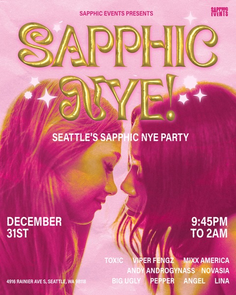 Sapphic NYE! Logo