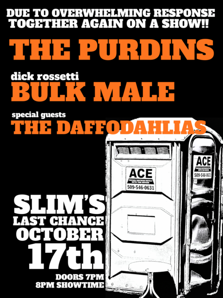 The Purdins // Dick Rossetti Bulk Male // The Daffodahlias Logo