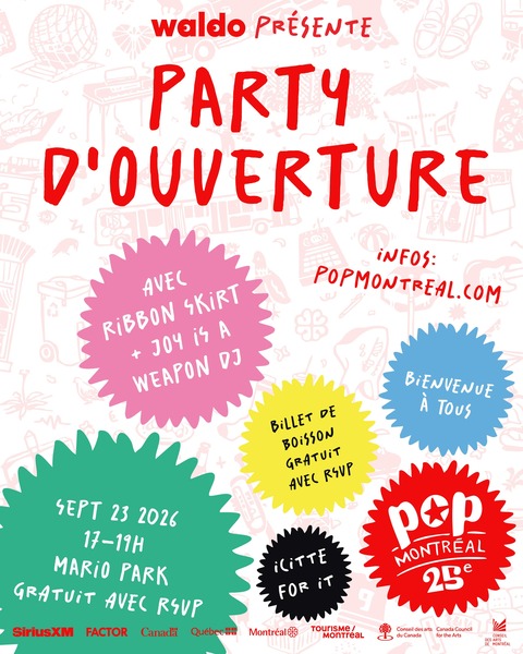 POP MONTRÉAL PARTY D'OUVERTURE Logo